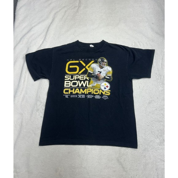 Pittsburgh Steelers 6X Super Bowl Champions Big Ben Graphic T-Shirt Size Large - Picture 1 of 6
